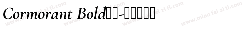 Cormorant Bold字体字体转换